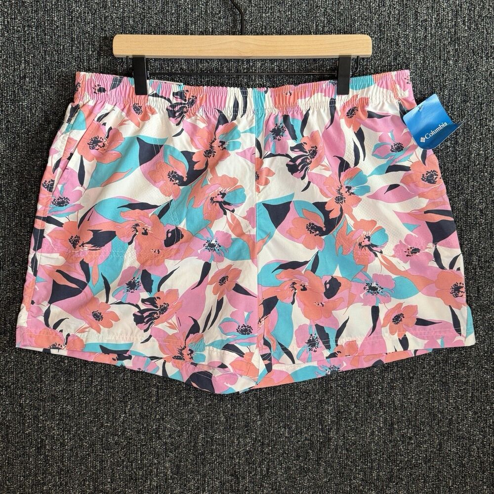 NWT Columbia Sandy River II Printed Shorts Women’s Sz XL 5" Inseam Floral NEW